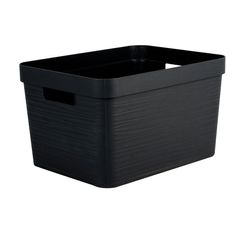 Boite de rangement Stone noir 18L