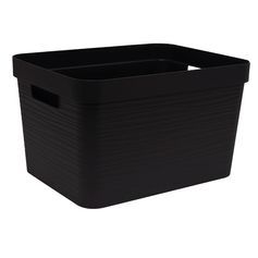 Boite de rangement Stone noir 30L