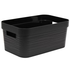 Boite de rangement Stone noir 6L