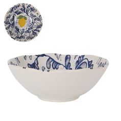 Bol faïence motif citron D 16x6cm