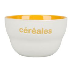 Bol grès CÉRÉALES jaune 50cl