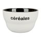 Bol grès CÉRÉALES noir 50cl