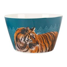 Bol JUMBO tigre porcelaine bleu 65cl