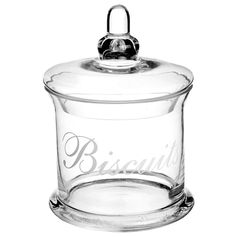 Bonbonnière verre pour biscuits D 14.5x18cm