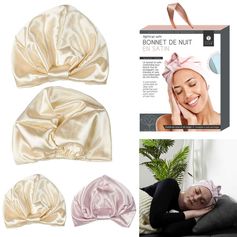Bonnet de nuit satin taille unique