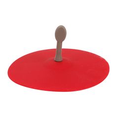Bouchon d'évier silicone rouge 10x3.8cm