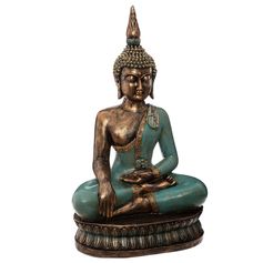 Bouddha assis résine H 72.5cm