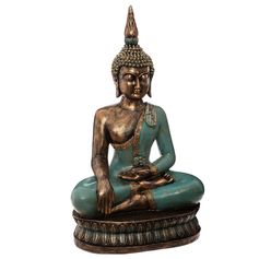 Bouddha assis résine H 72.5cm