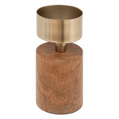 Bougeoir NOYI bois 16x8cm T1