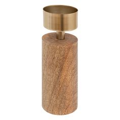 Bougeoir NOYI bois 22x8.5cm T2