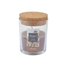 Bougie parfumée bocal verre opium 7x9x7cm