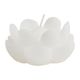 Bougie décorative fleur blanche H 4.5cm