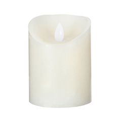 Bougie led en cire blanche 370g