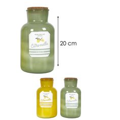 Bougie parfumée citronnelle H20cm