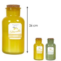 Bougie parfumée citronnelle H26cm