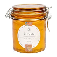 Bougie parfumée en pot senteur épices H 10cm