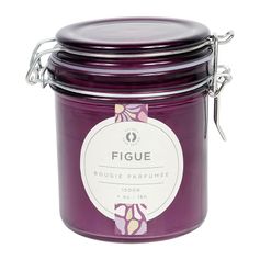 Bougie parfumée en pot senteur figue H 10cm