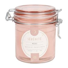 Bougie parfumée en pot senteur musc H 10cm