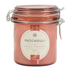 Bougie parfumée en pot senteur patchouli H 10cm
