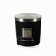 Bougie parfumée noire et couvercle douceur de coton 130g