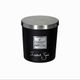 Bougie parfumée noire et couvercle instant sucré 130g