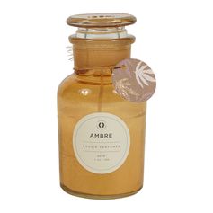 Bougie parfumée senteur ambre H 11.5cm