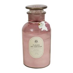 Bougie parfumée senteur fleurs de cerisier H 21.5cm