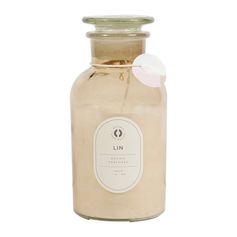 Bougie parfumée senteur lin H 21.5cm