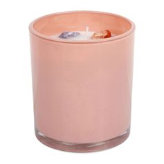 Bougie parfumée senteur musc avec pierres