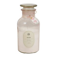 Bougie parfumée senteur rose H 21.5cm