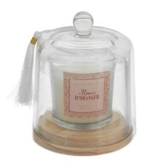 Bougie parfumée sous cloche H 13.7cm
