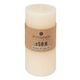 Bougie cylindrique ivoire D 6.8x14cm