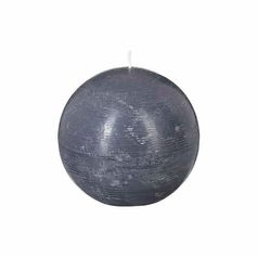Bougie rustique boule grise D 10cm