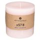 Bougie rustique ronde rose 10x10cm