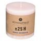 Bougie rustique ronde rose 6.7x7x6.7cm