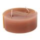 Bougie Yin Yang bicolore marron et or H 3cm