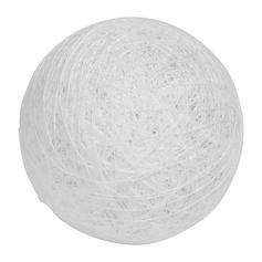 Boule tissu blanche D 6cm