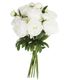 Bouquet de 13 pivoines blancs artificiels H 50cm