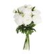 Bouquet de 13 pivoines blancs artificiels H 50cm