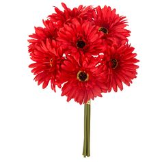 Bouquet de 7 gerberas artificielles H 28cm