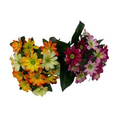 Bouquet de gerberas 18 têtes tergal 23x38cm
