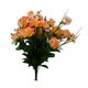 Bouquet de roses orchidées lys pivoines et pensées 14 têtes tergal 28x35cm