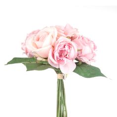 Bouquet déco roses anciennes H 30cm
