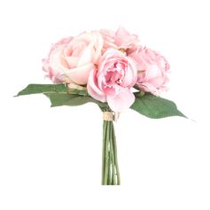 Bouquet déco roses anciennes H 30cm