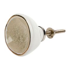 Bouton de meuble céramique effet craft