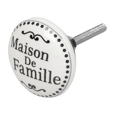 Bouton de meuble céramique maison  de famille