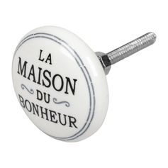 Bouton de meuble céramique maison du bonheur