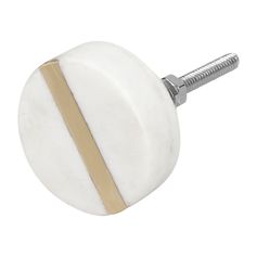 Bouton de meuble rond effet marbre et doré