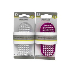 Brosse à ongles en plastique double fac 13.5cm
