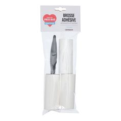 Brosse à vêtements adhésives avec 2 recharges